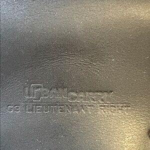 Urban Carry Black Leather Holster